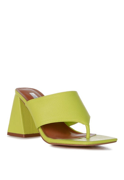 Muse Me Block Heel Slip On Thong Sandals