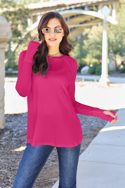 Basic Bae Full Size Round Neck Long Sleeve T-Shirt