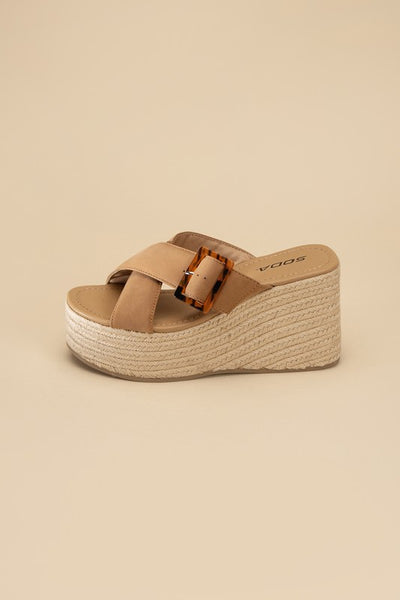 Manta Espadrille Platform Slides