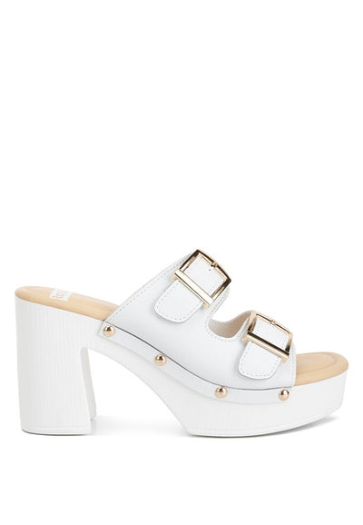 Kenna Dual Buckle Strap Sandals