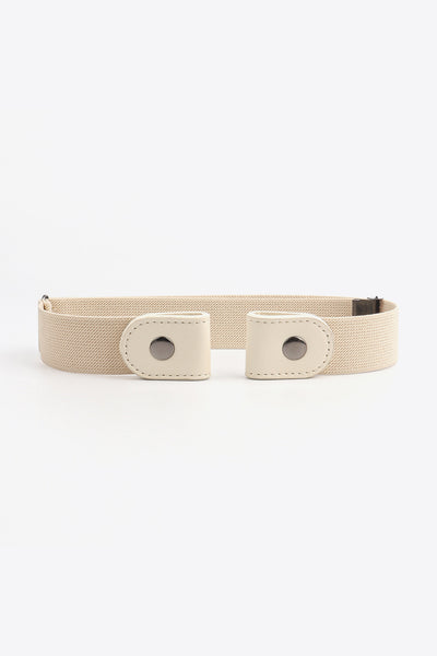 PU Elastic Snap Closure Belt