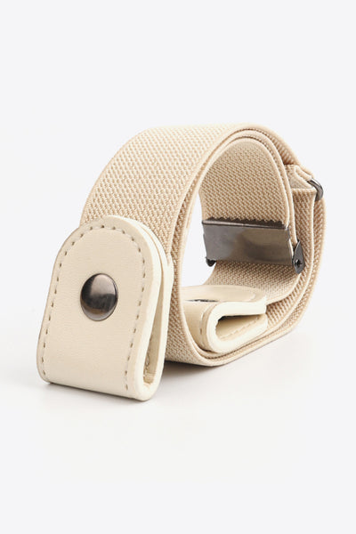 PU Elastic Snap Closure Belt