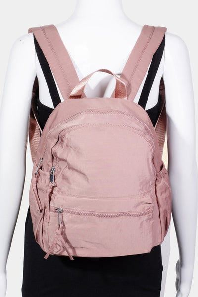 Fame Nylon Multi Pocket Backpack Bag